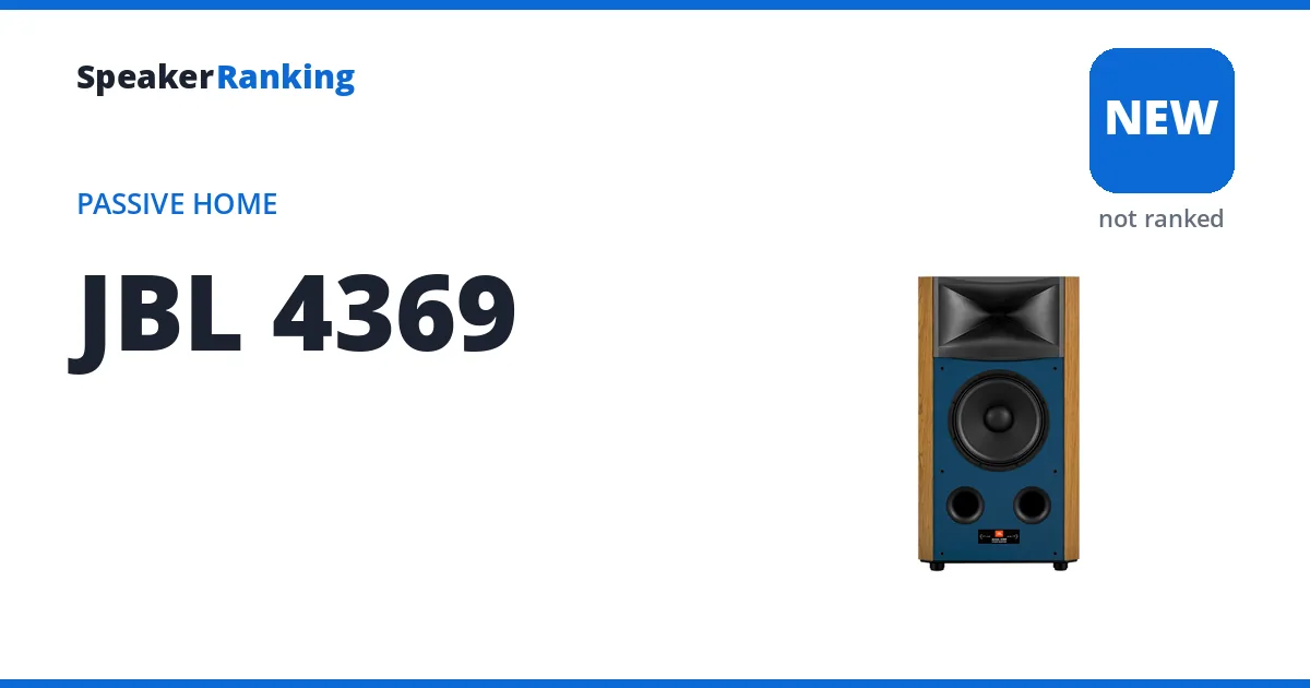 JBL 4369, not yet ranked