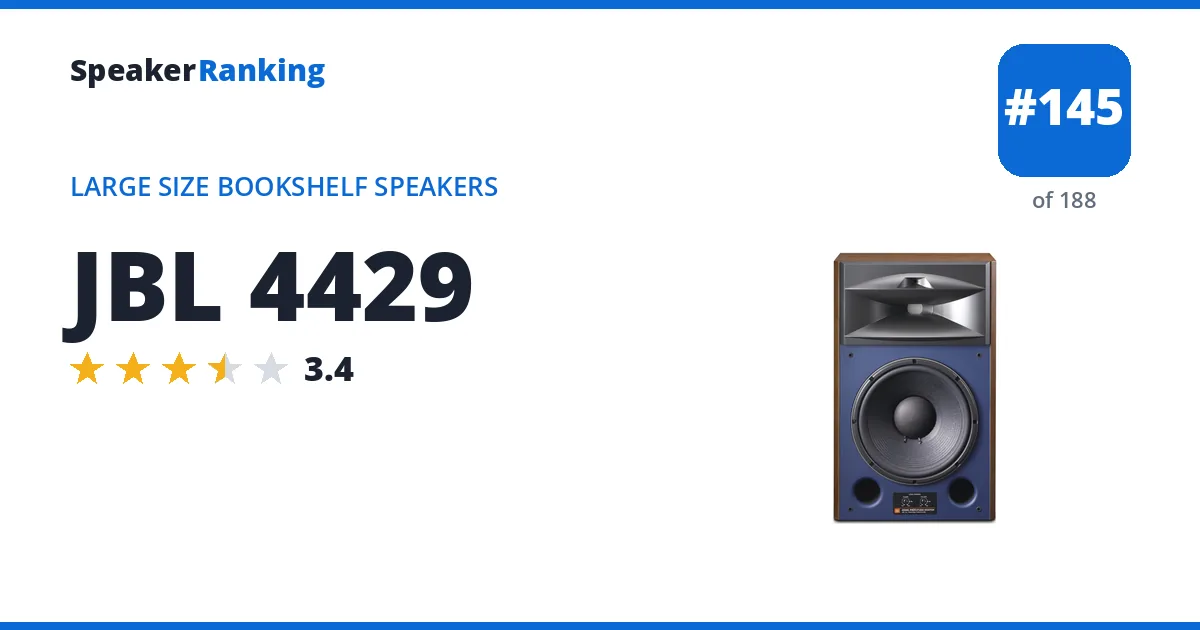 JBL 4429 ranking card
