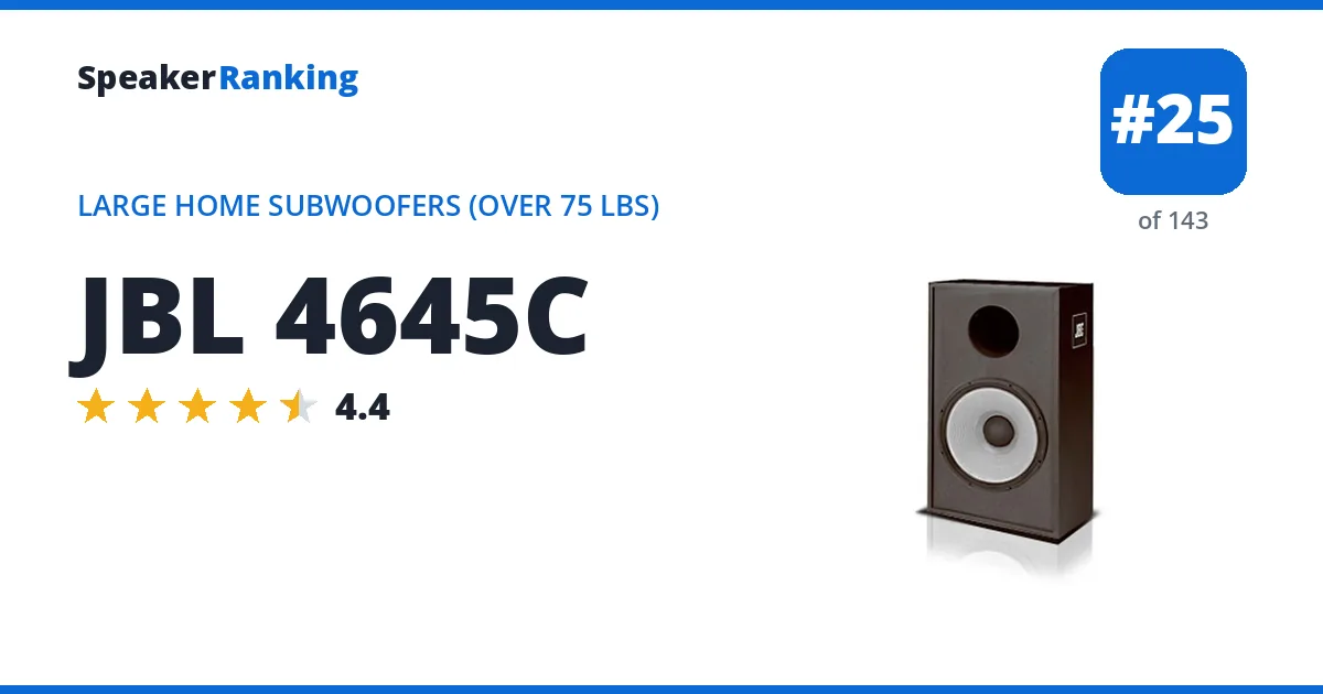JBL 4645C ranking card