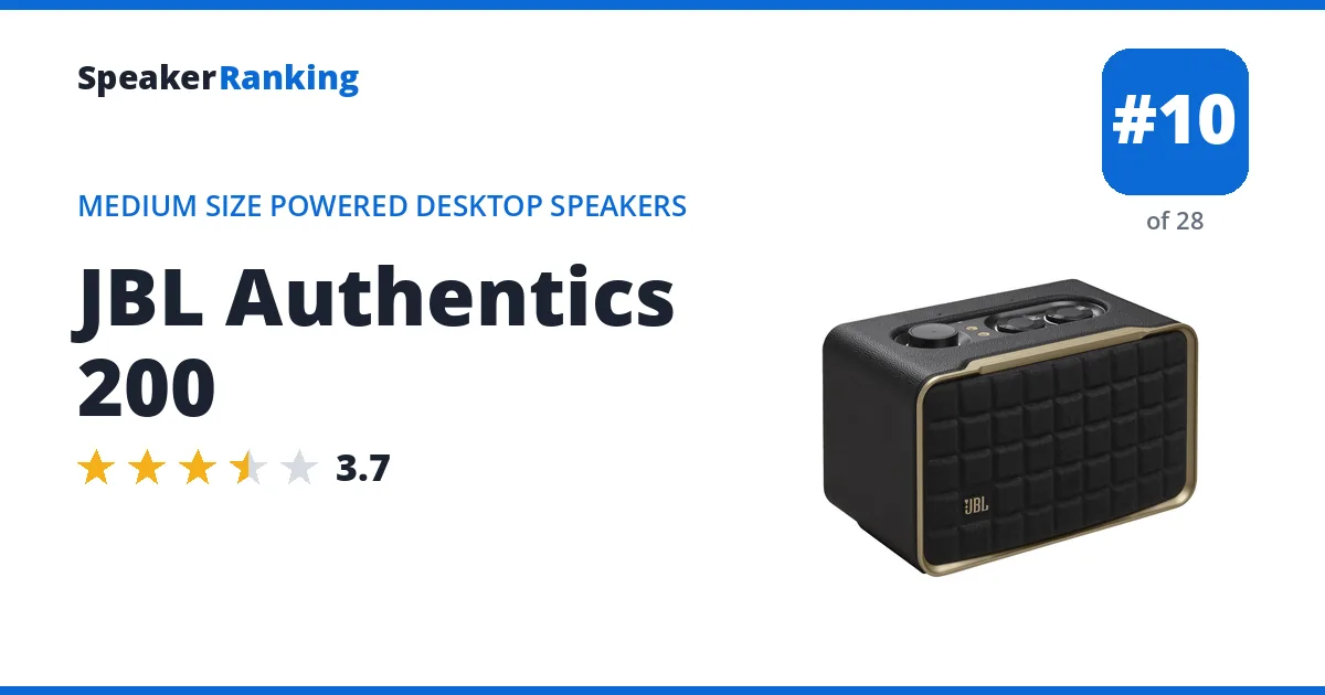 JBL Authentics 200 ranking card