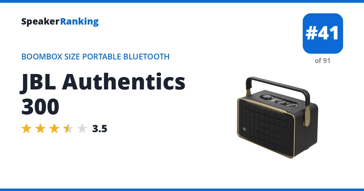 JBL Authentics 300 ranking card