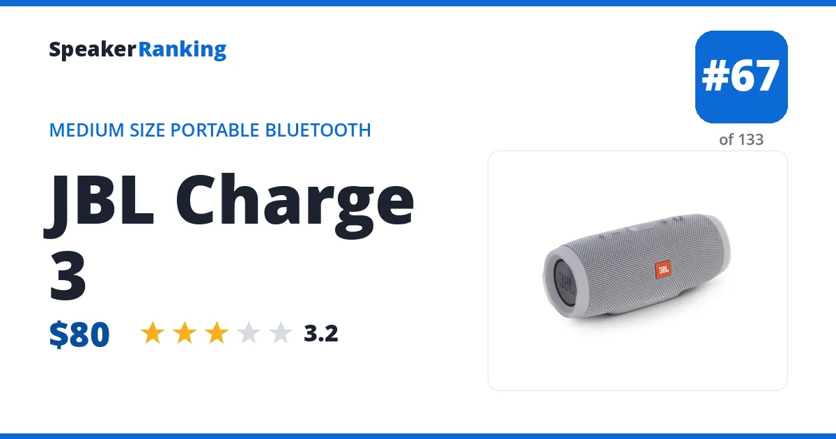 JBL Charge 3 ranking card