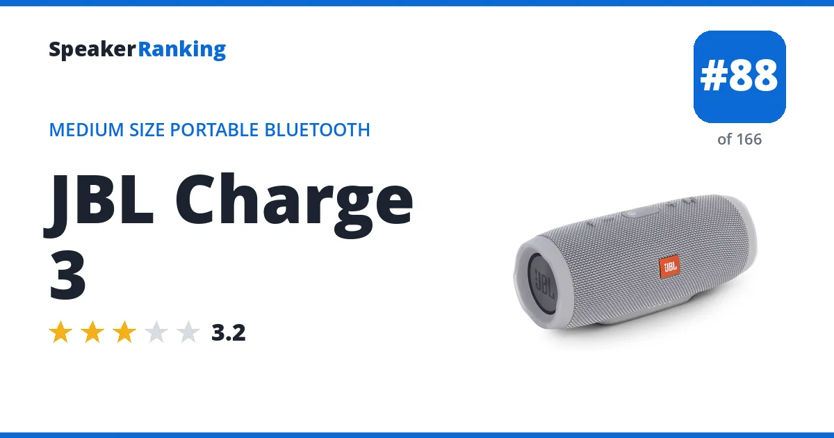 JBL Charge 3 ranking card