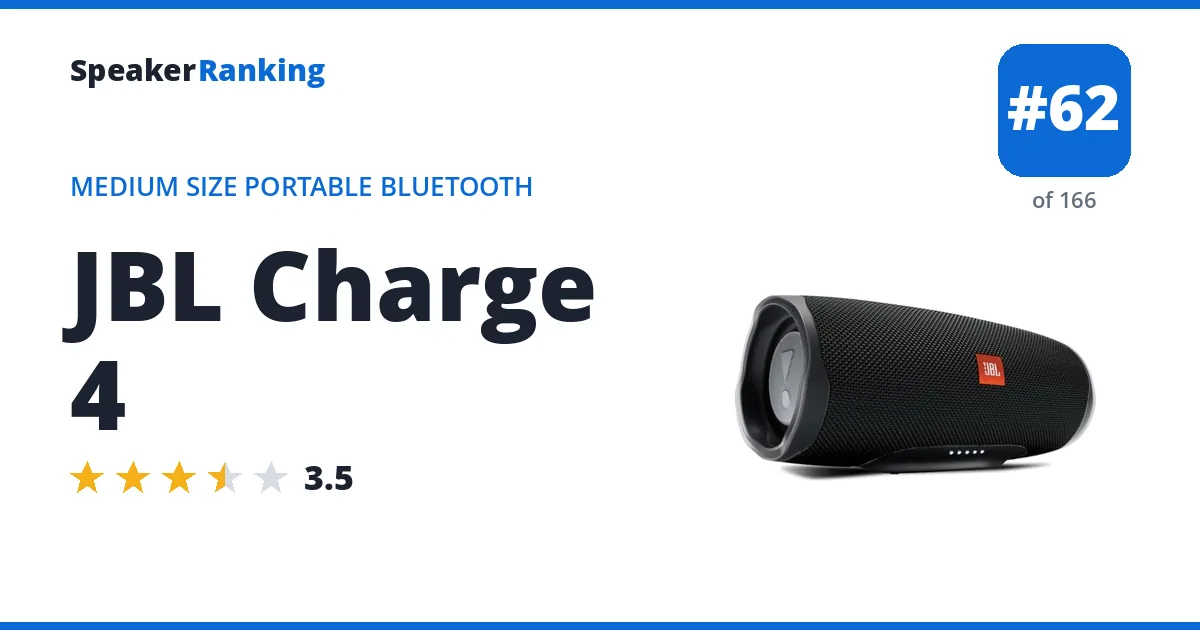 JBL Charge 4 ranking card