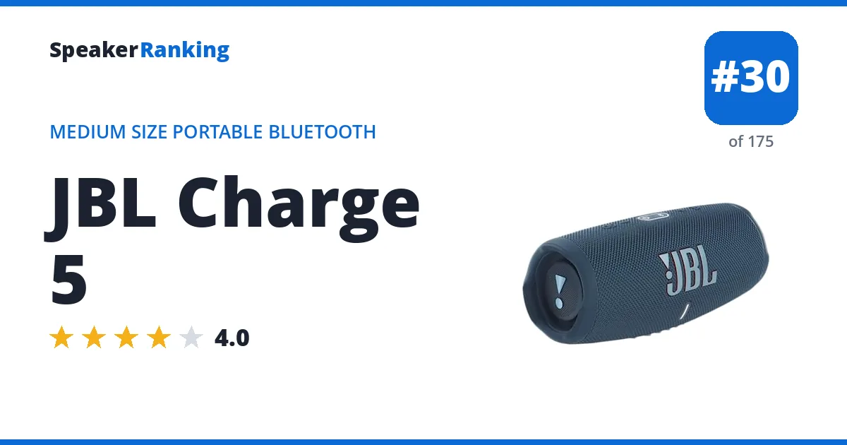 JBL Charge 5 ranking card