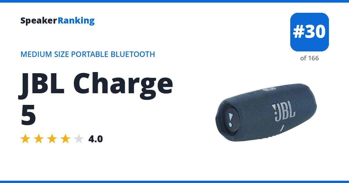 JBL Charge 5 ranking card