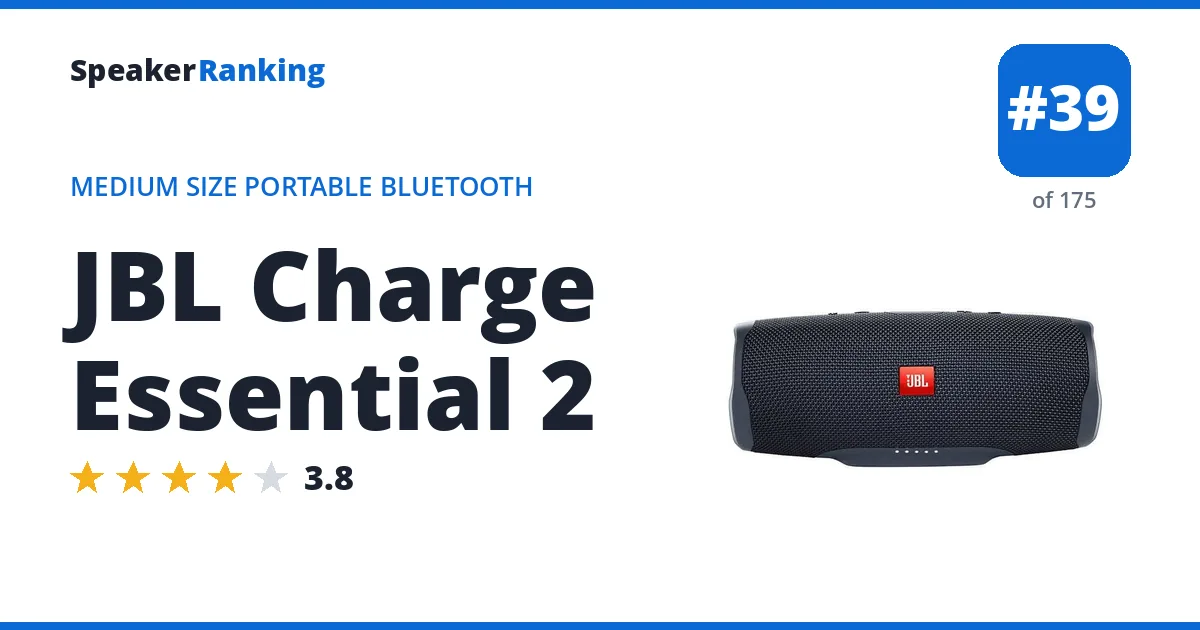 JBL Charge Essential 2 ranking card