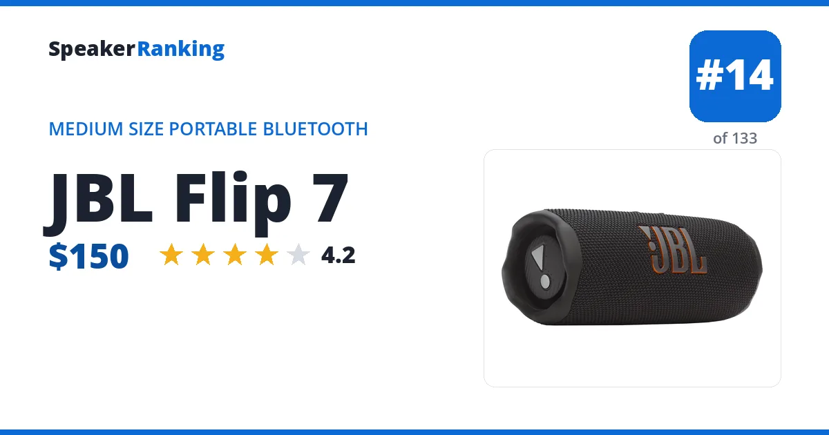 JBL Flip 7 ranking card