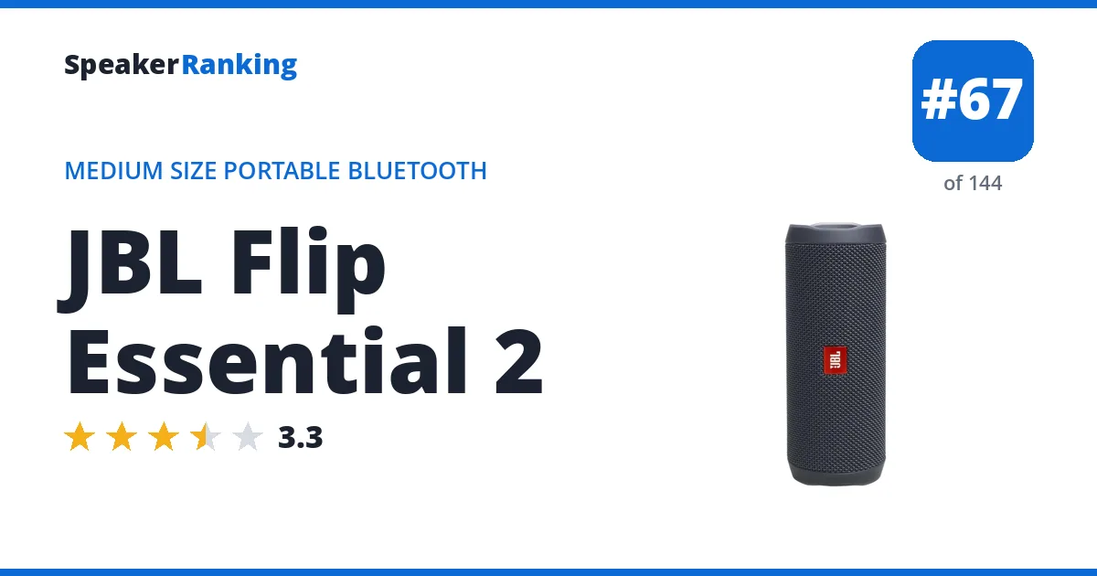 JBL Flip Essential 2 ranking card