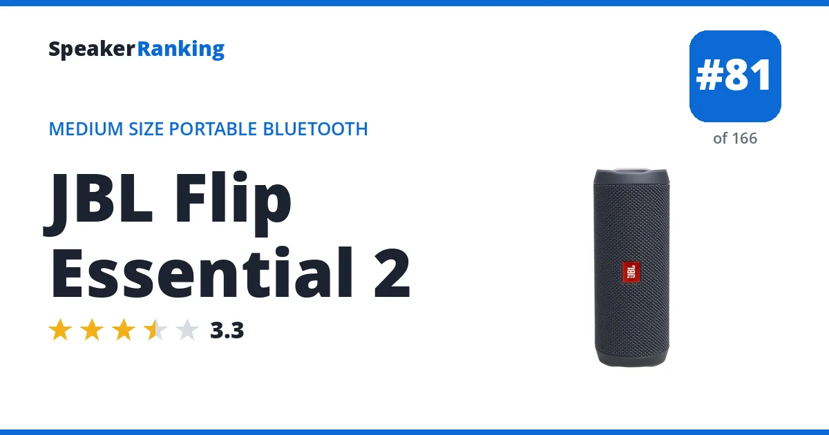 JBL Flip Essential 2 ranking card
