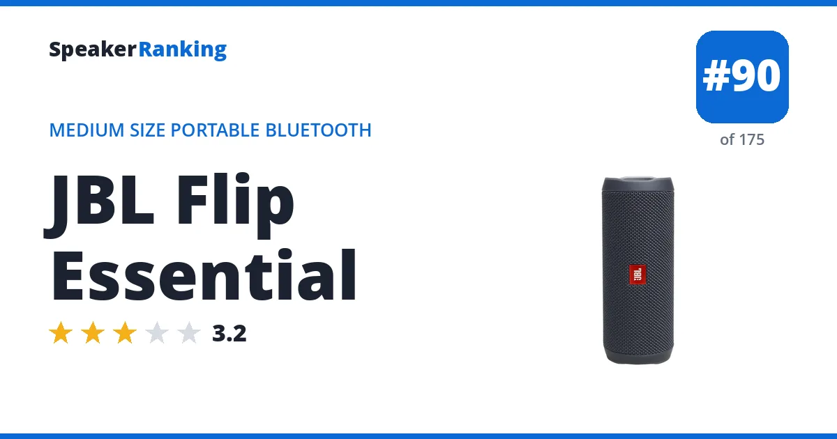 JBL Flip Essential ranking card