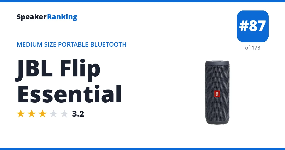 JBL Flip Essential ranking card