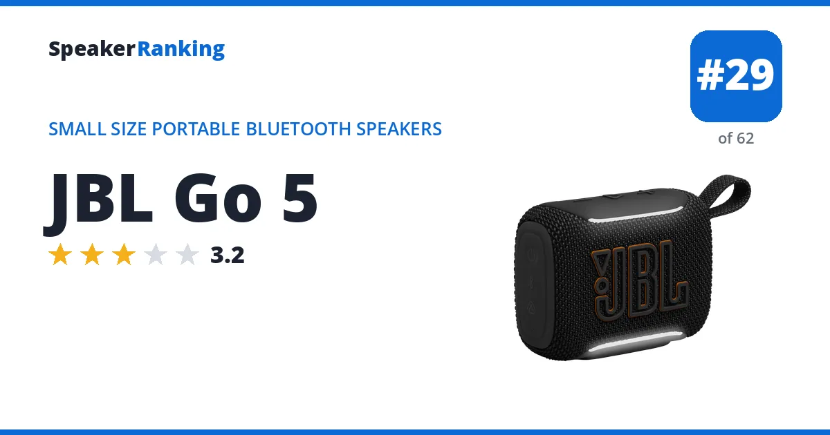 JBL Go 5 ranking card