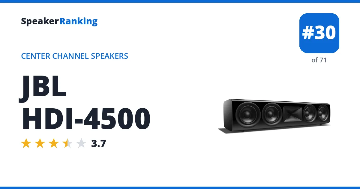 JBL HDI-4500 ranking card
