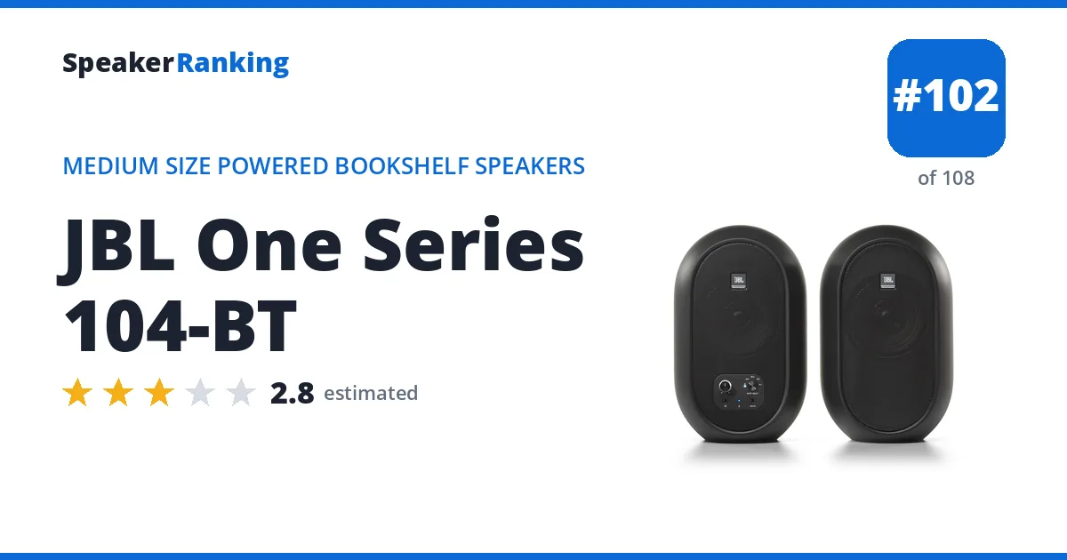 JBL One Series 104-BT ranking card