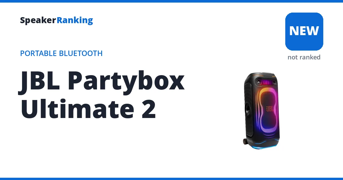 JBL Partybox Ultimate 2 ranking card