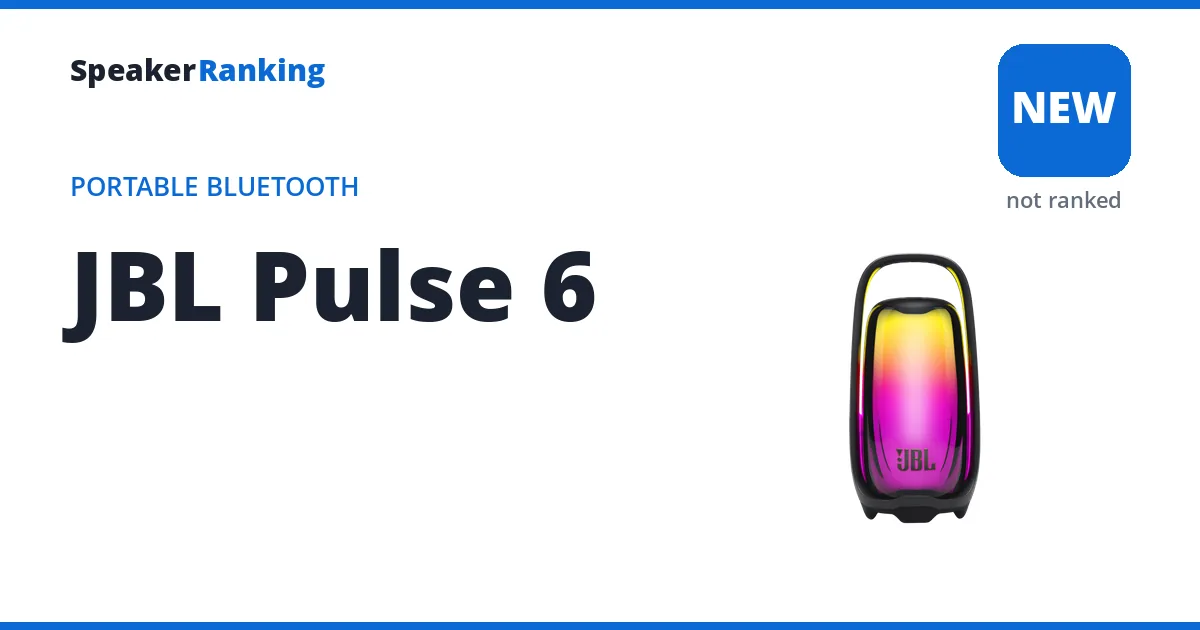 JBL Pulse 6, not yet ranked