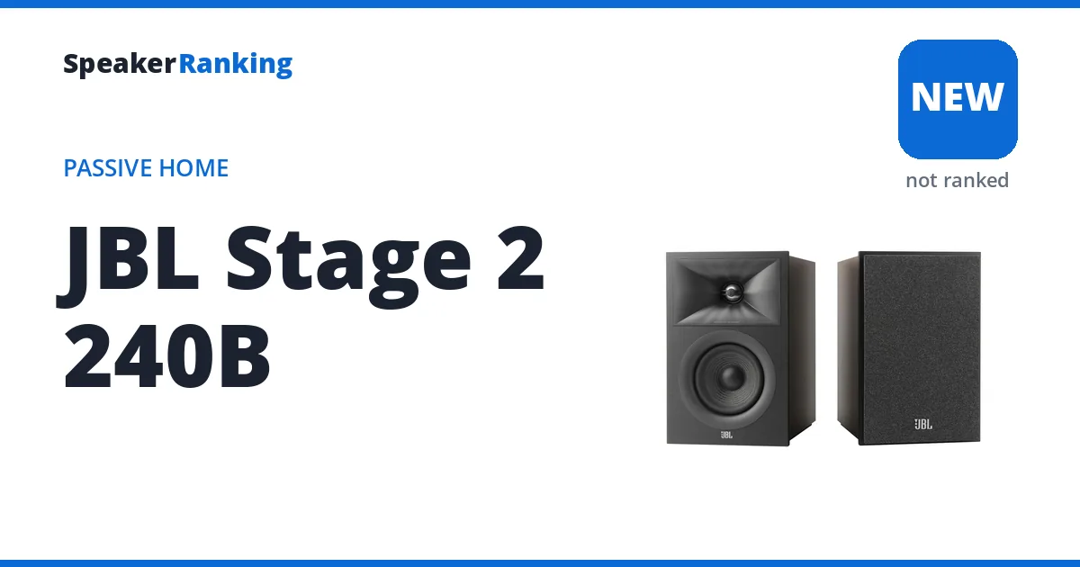 JBL Stage 2 240B, not yet ranked