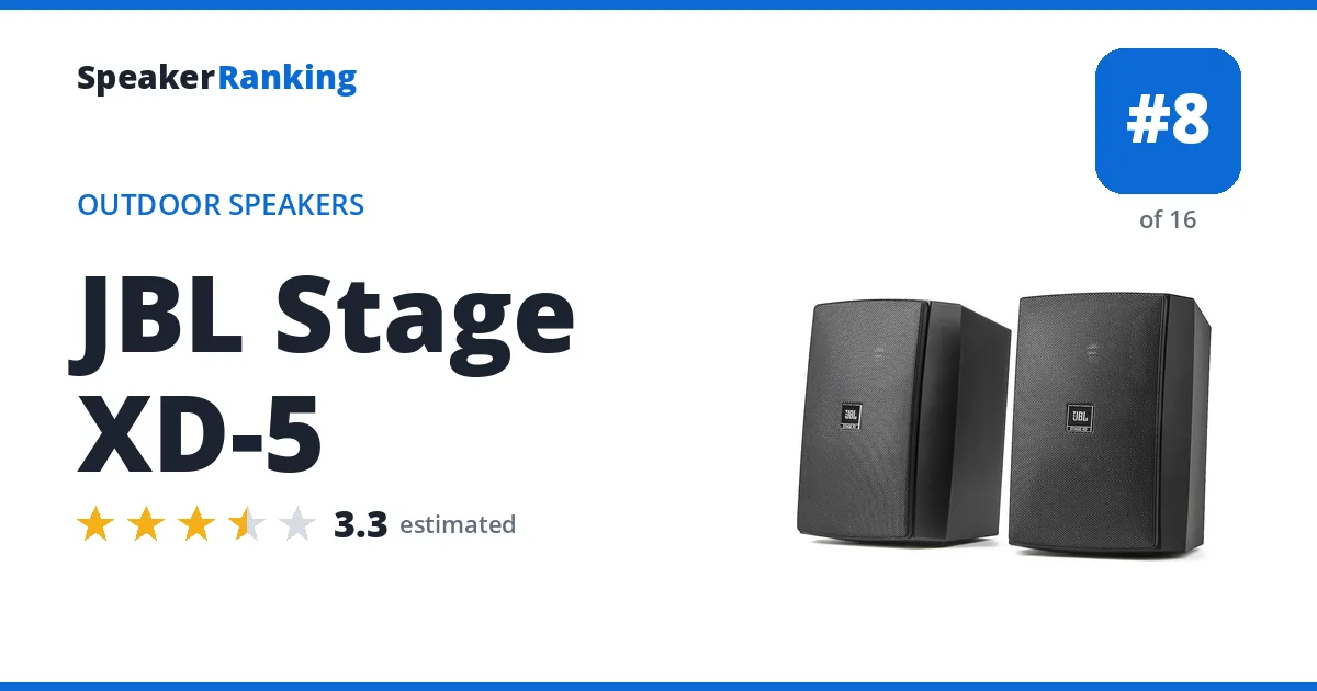 JBL Stage XD-5 ranking card