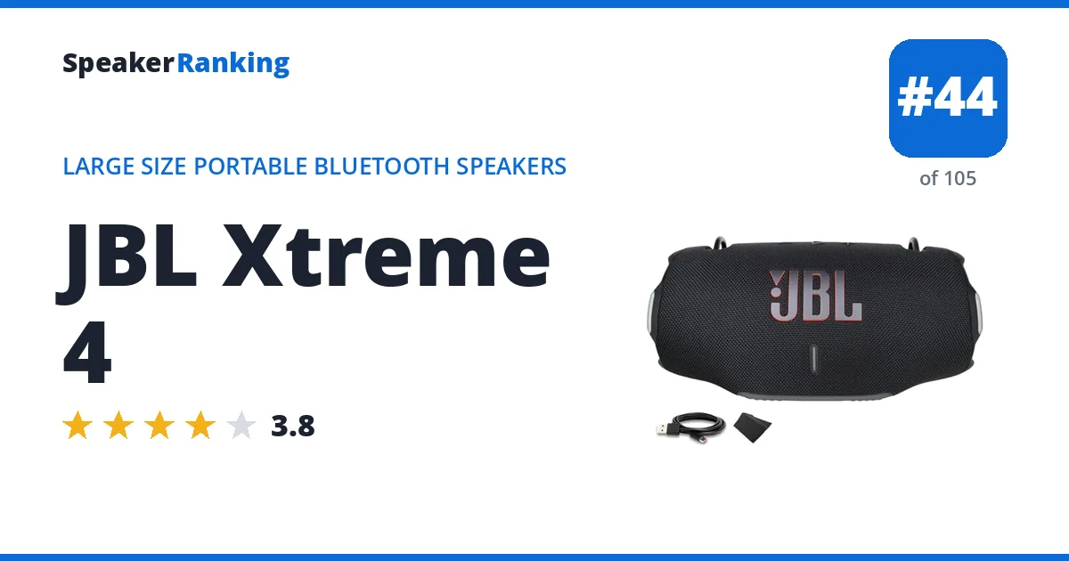 JBL Xtreme 4 ranking card