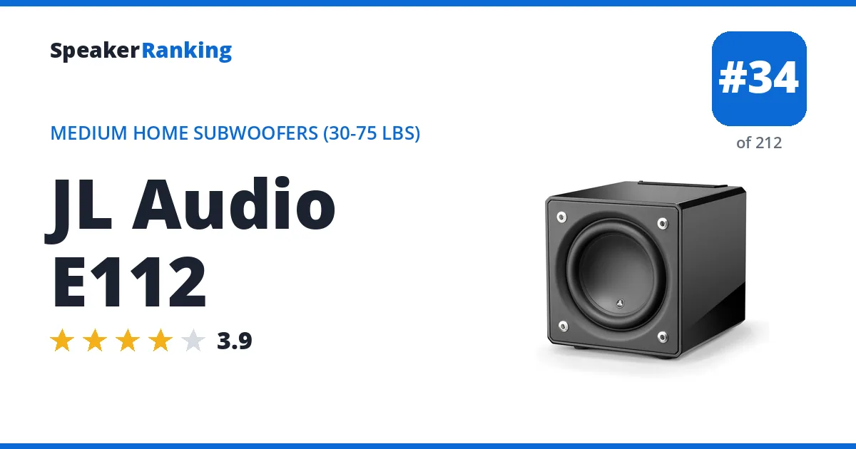 JL Audio E112 ranking card