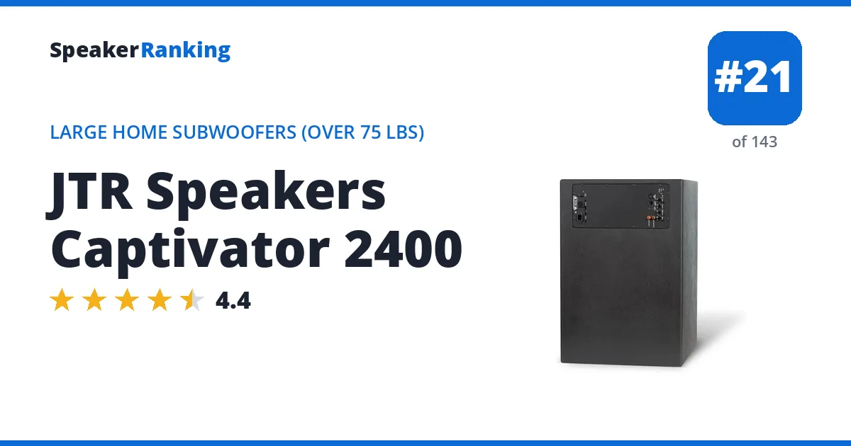 JTR Speakers Captivator 2400 ranking card