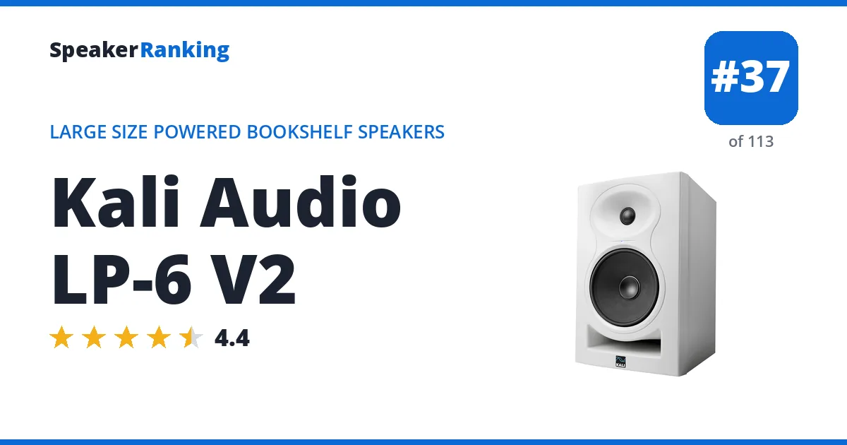 Kali Audio LP-6 V2 ranking card