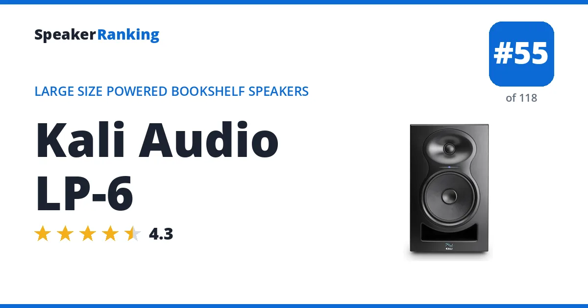 Kali Audio LP-6 ranking card