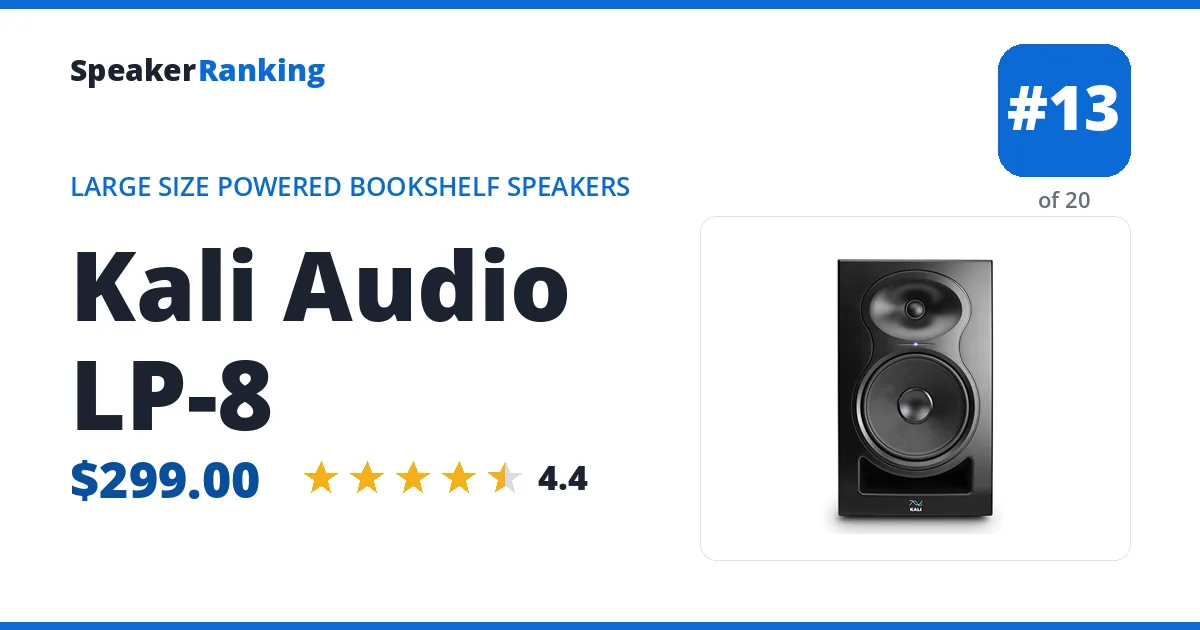 Kali Audio LP-8 ranking card