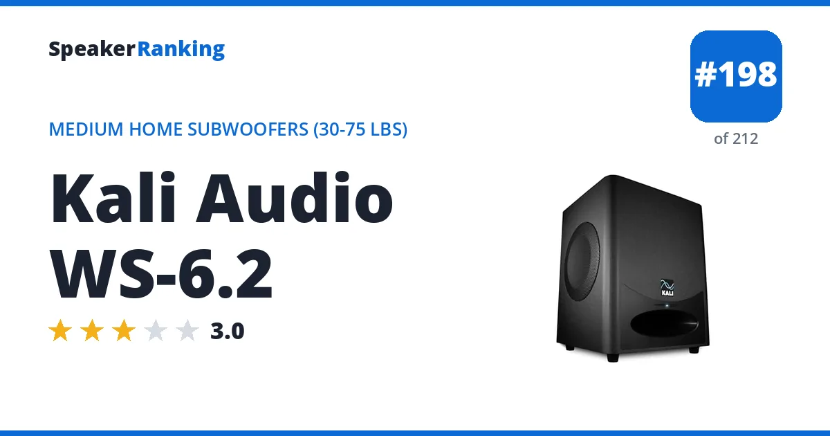 Kali Audio WS-6.2 ranking card