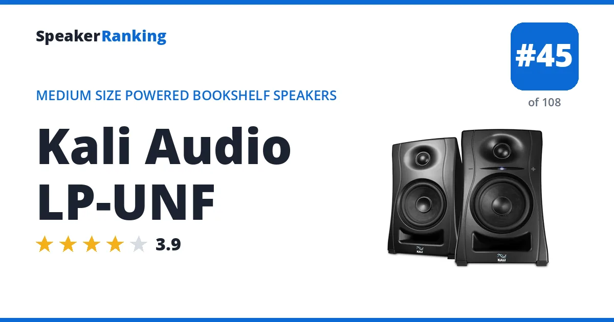 Kali Audio LP-UNF ranking card