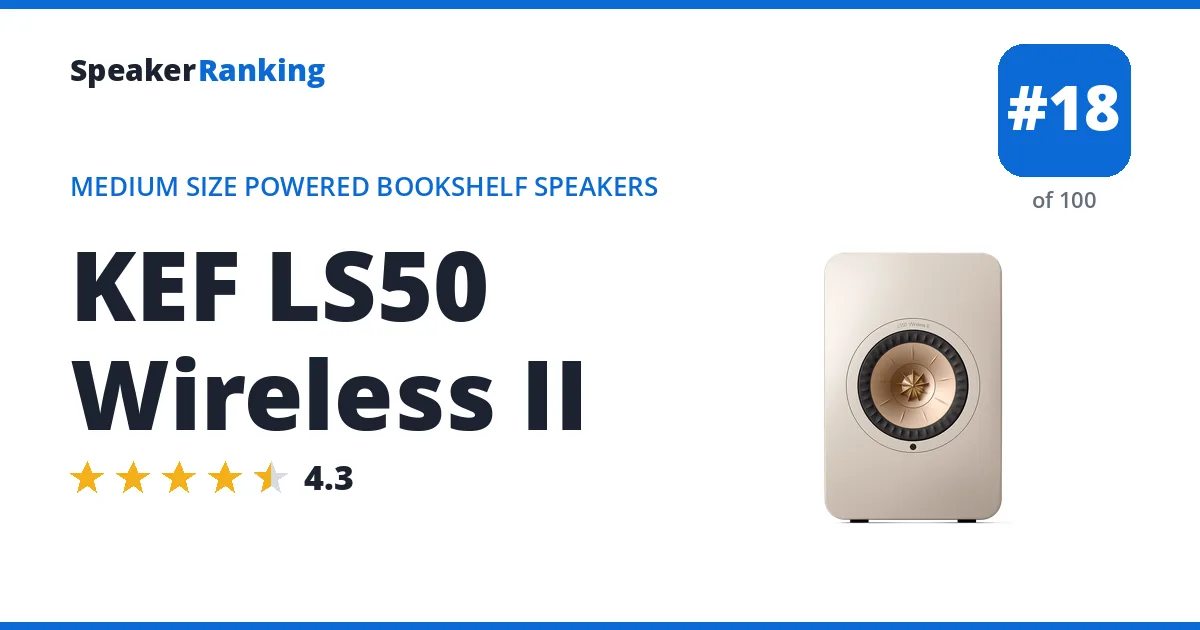 KEF LS50 Wireless II ranking card