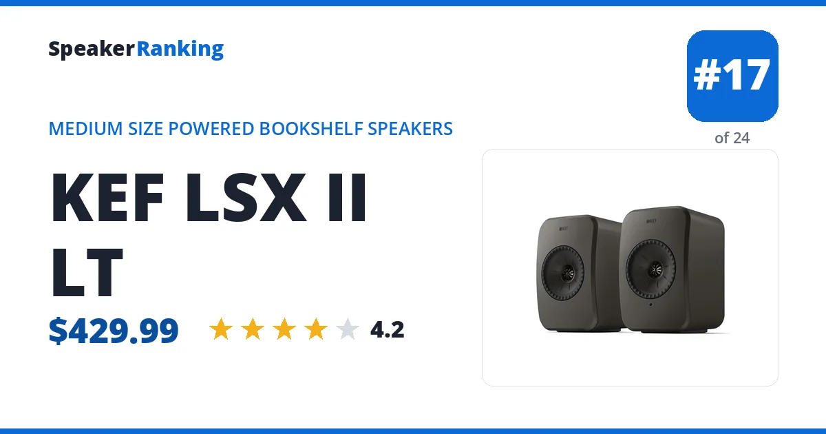 KEF LSX II LT ranking card