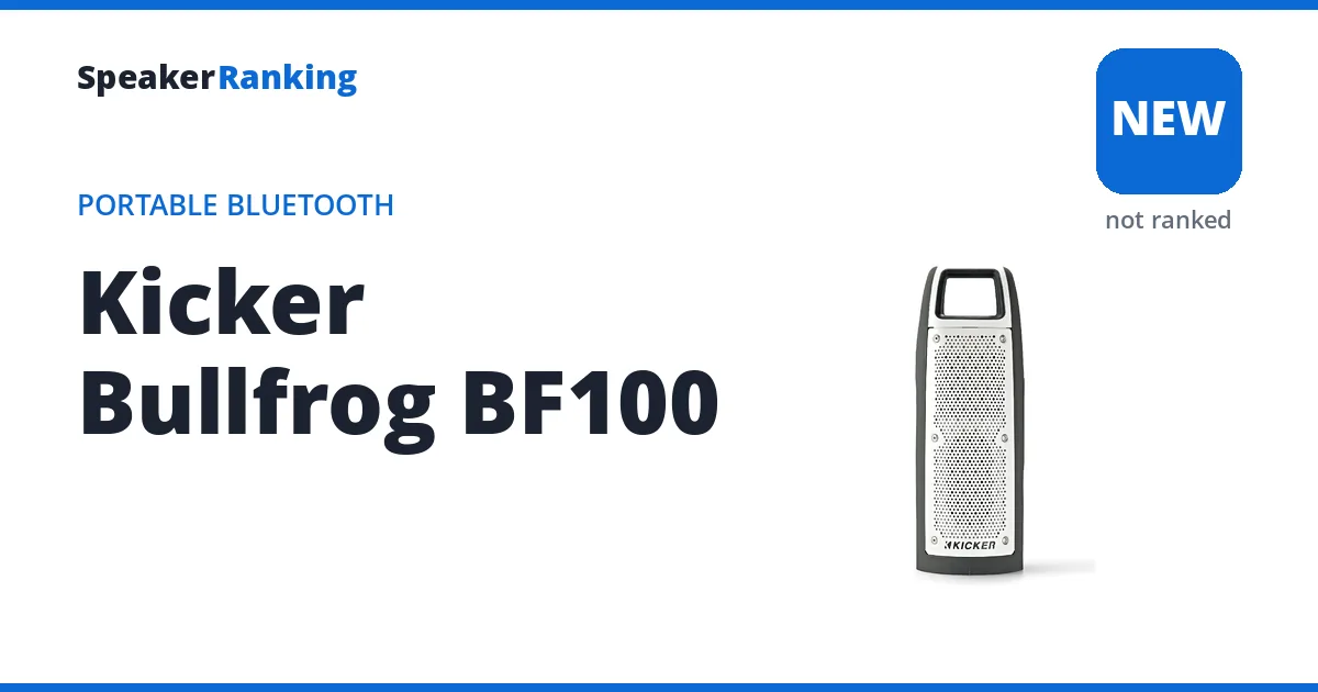 Kicker Bullfrog BF100, not yet ranked