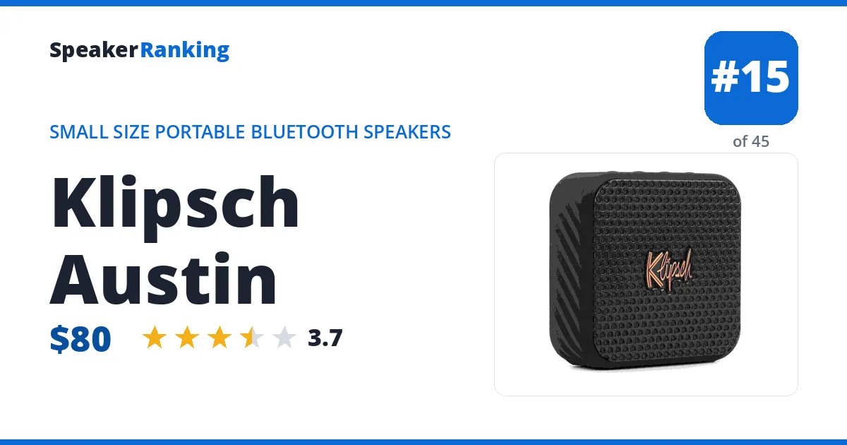Klipsch Austin ranking card