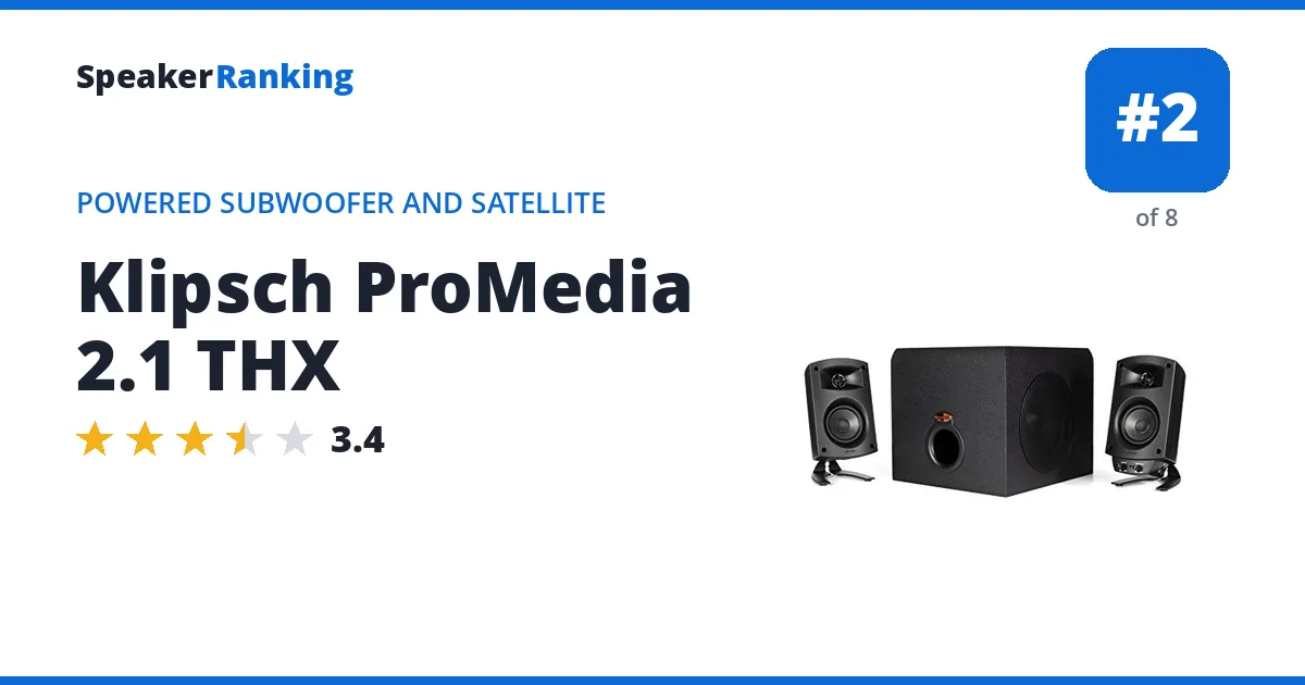Klipsch ProMedia 2.1 THX ranking card