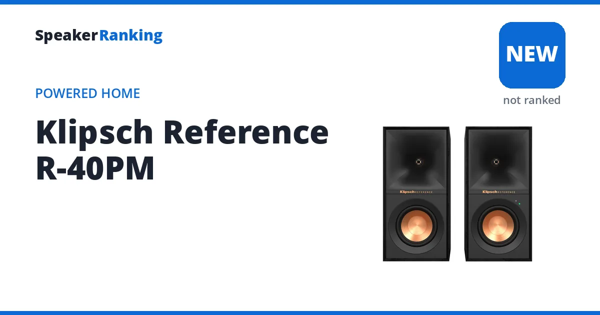 Klipsch Reference R-40PM ranking card