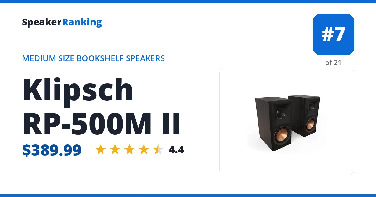 Klipsch RP-500M II ranking card