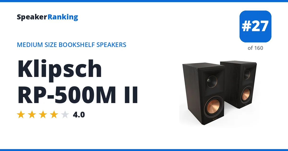 Klipsch RP-500M II ranking card