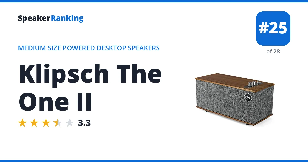 Klipsch The One II ranking card