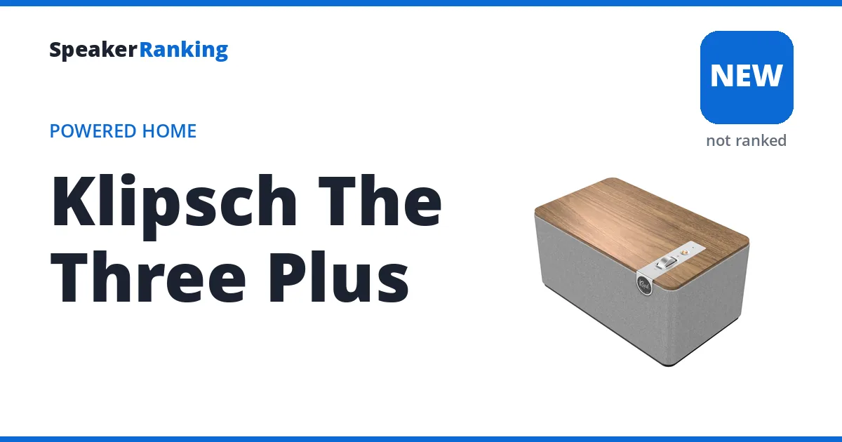 Klipsch The Three Plus, not yet ranked