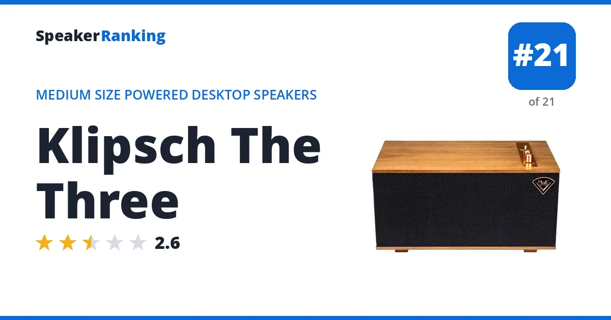 Klipsch The Three ranking card