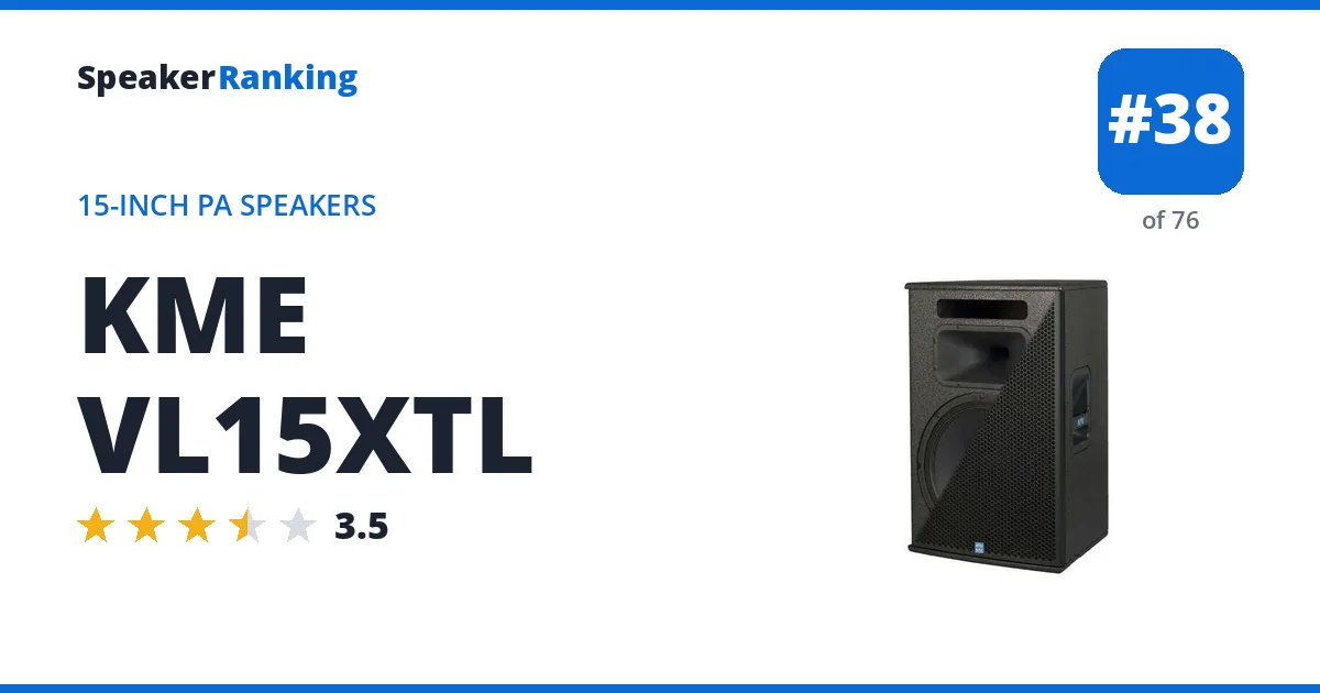 KME VL15XTL ranking card