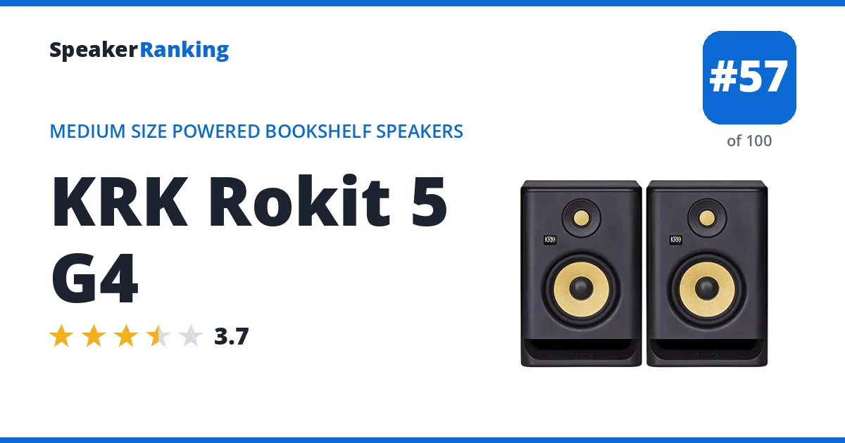 KRK Rokit 5 G4 ranking card