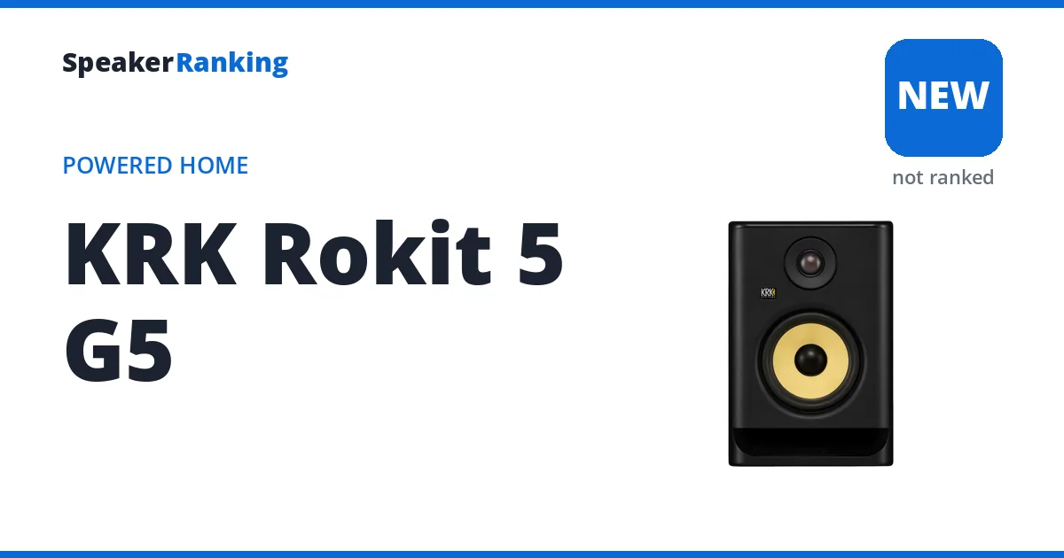 KRK Rokit 5 G5, not yet ranked