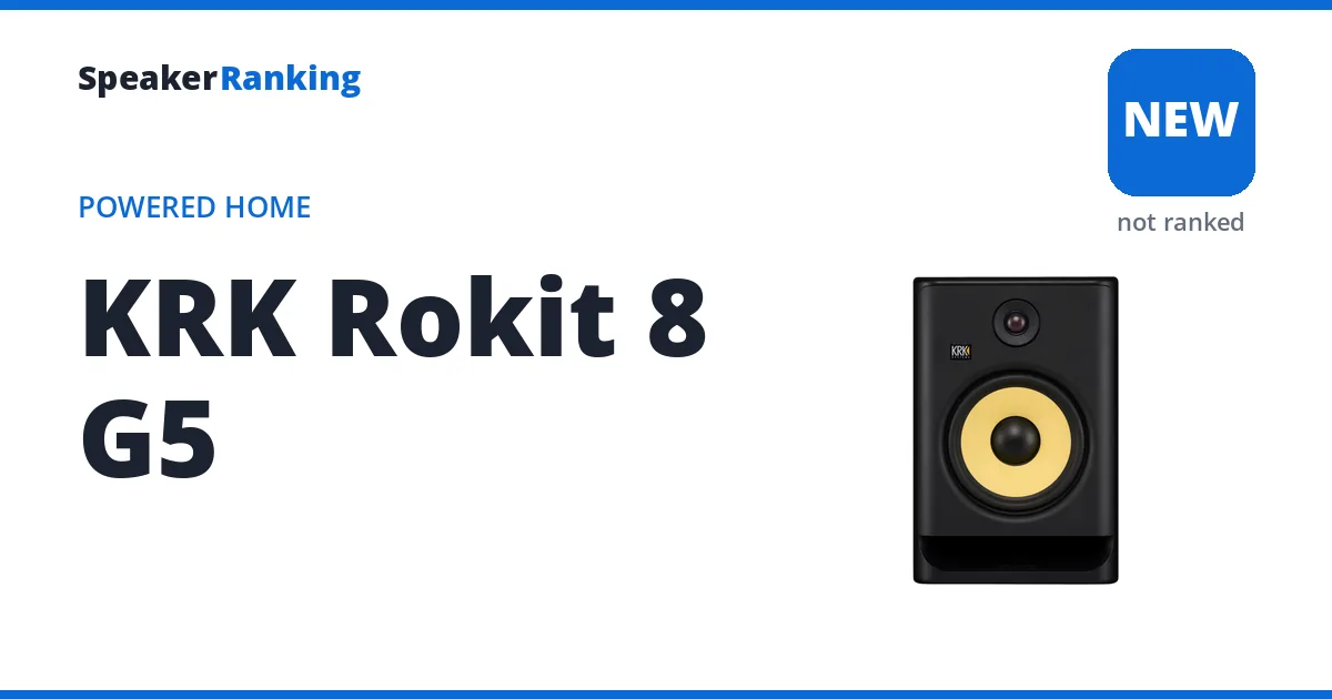 KRK Rokit 8 G5, not yet ranked