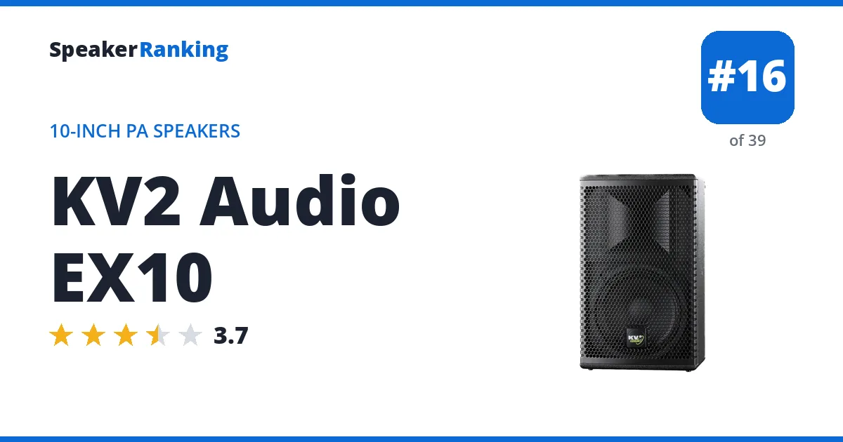 KV2 Audio EX10 ranking card