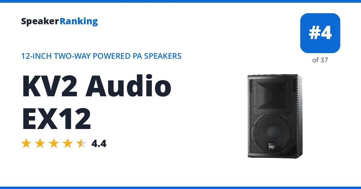 KV2 Audio EX12 ranking card