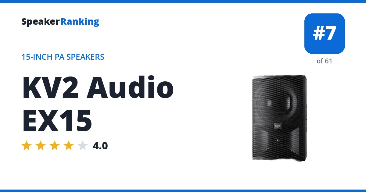 KV2 Audio EX15 ranking card