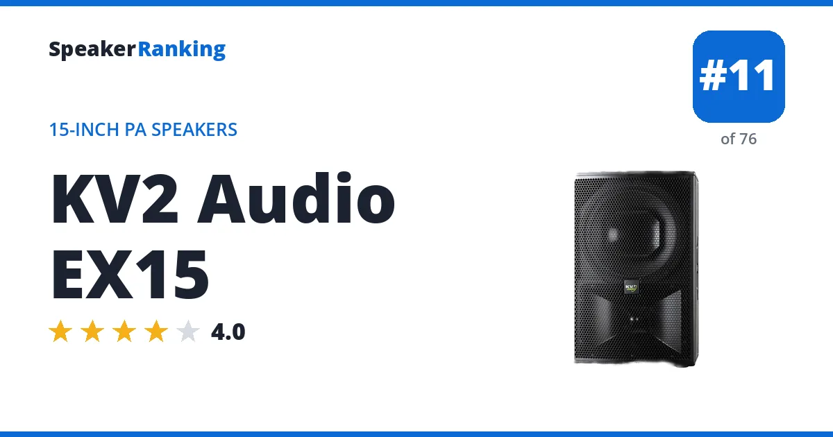 KV2 Audio EX15 ranking card